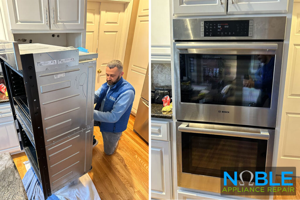 Noble BHS technician considering appliance repair service costs